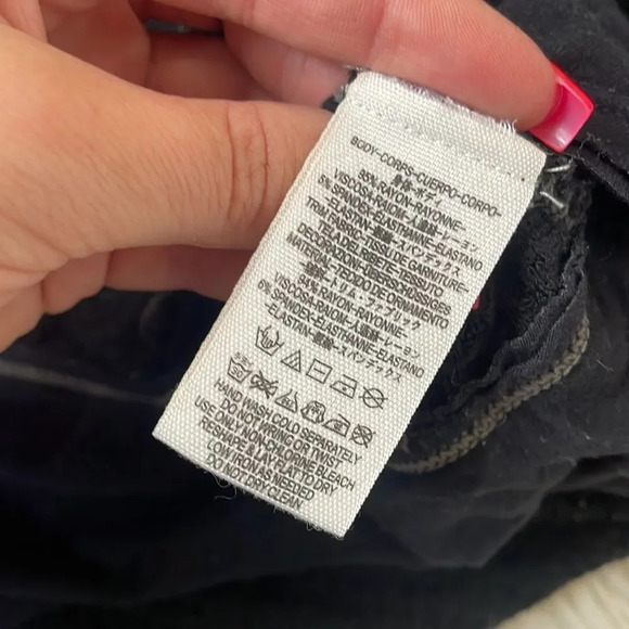 Free People Laguna Black Thermal Long Sleeve Top - Picture 4 of 4